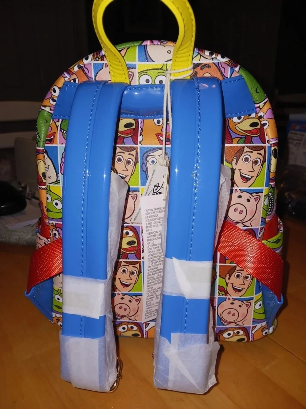 Disney Pixar Multicolor Kids Mini Backpack - Toy Story Character Patchwork